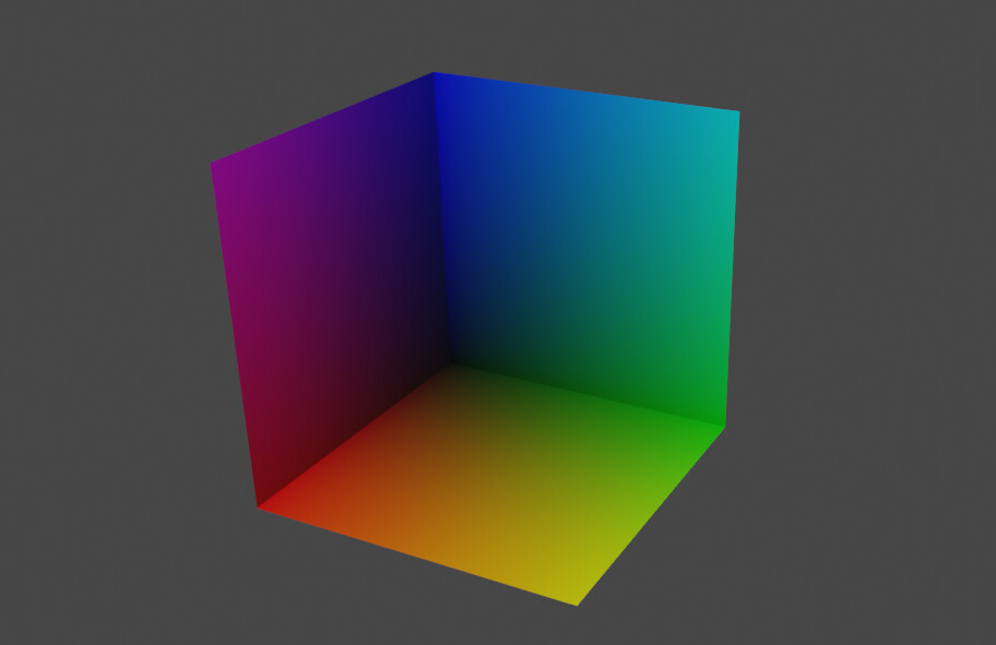 Colouring a unit cube red=x, green=y, blue=z - Ask - GameDev.tv