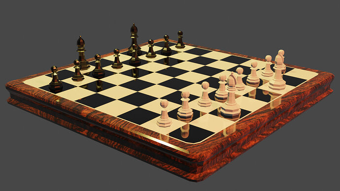 Chess Board with Texture
