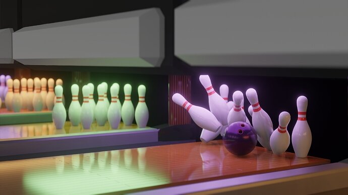 bowling strike render 01