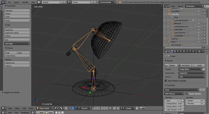 SRW Lampshade and Ball Rigged