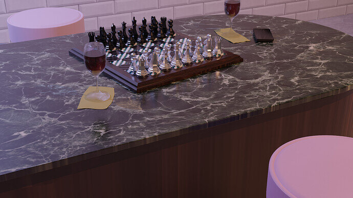 Chessboard scene 4