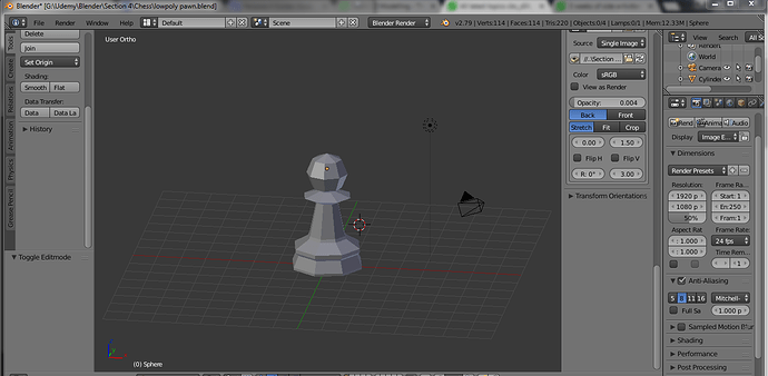 low poly pawn