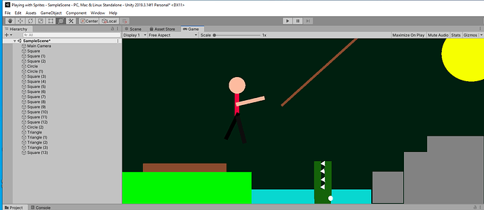 Text 101 test sprites