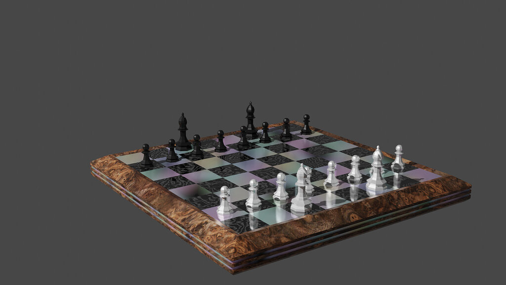 chess - ajedrez tablero 3D Print Model in Board Games 3DExport