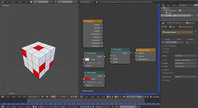 Blender - Color Normals using Shaders with Node Editor 101517