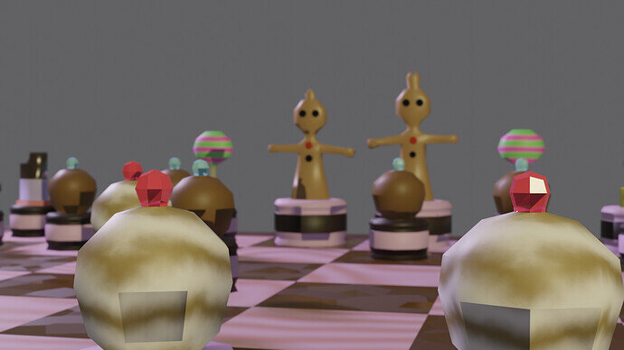 Chess Game Near Colour