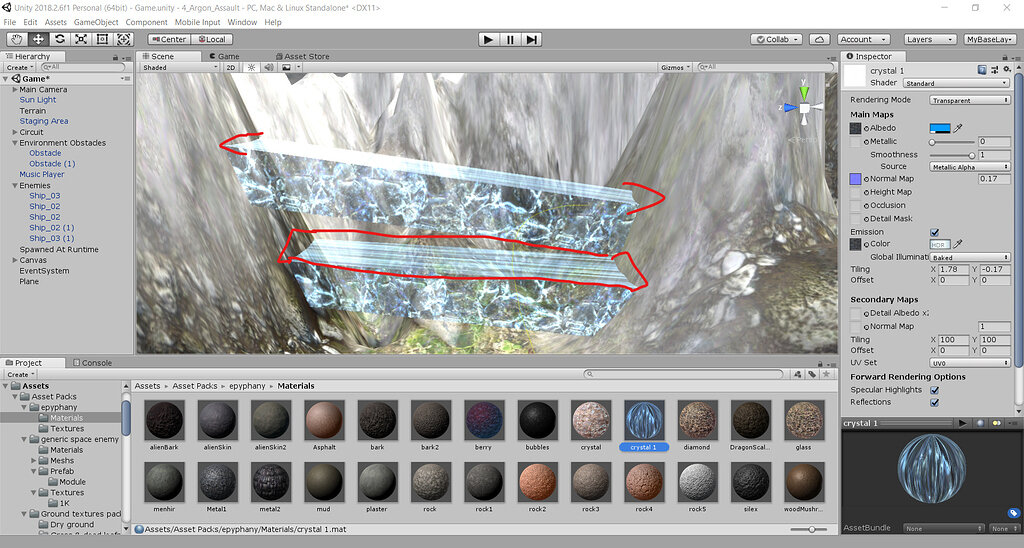 Issue with Materials and textures - Ask - GameDev.tv