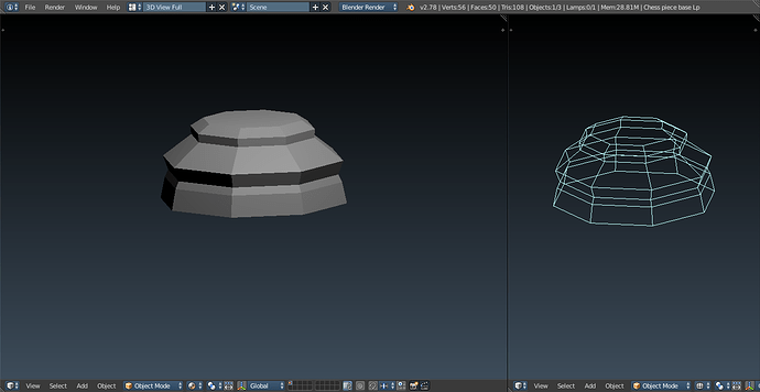 Chess piece base-LP