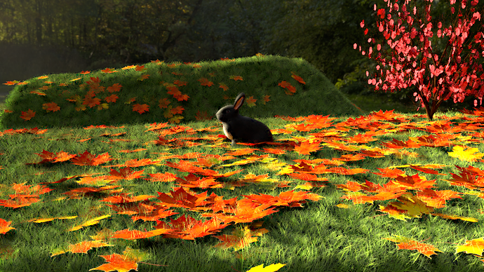 rabbit%20with%20maple%20leaves%20scene%20test%20render%20with%20bush