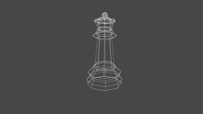 QueenLowPolywireframe
