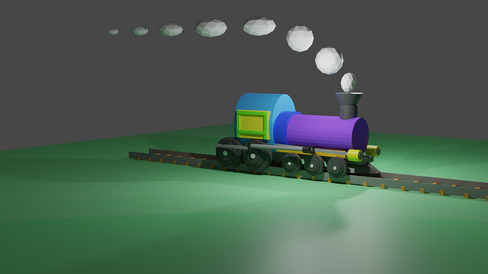 First Project Render - Steam Locomotive - Show - GameDev.tv