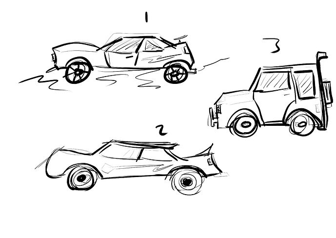 3 sketchy cars