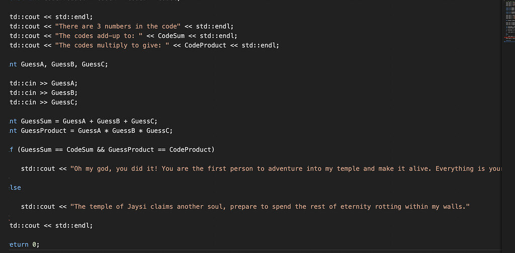 My temple raider inspired tripleX game if and else statement - Show ...