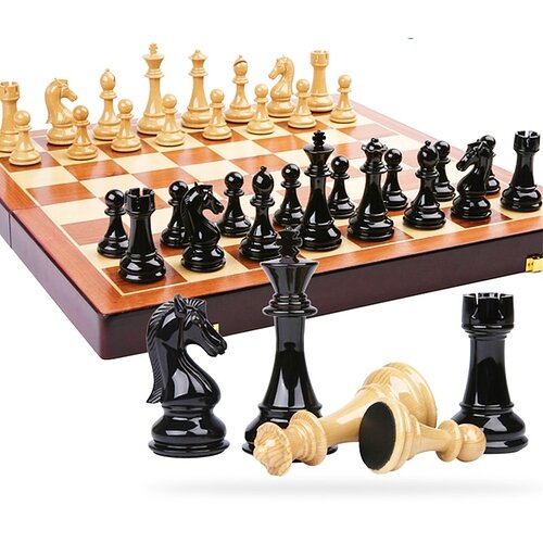 High-grade-Plastic-Chess-Set-International-Chess-Game-Gift-Folding-Wooden-Chessboard-ABS-Plastic-Steel-Chess
