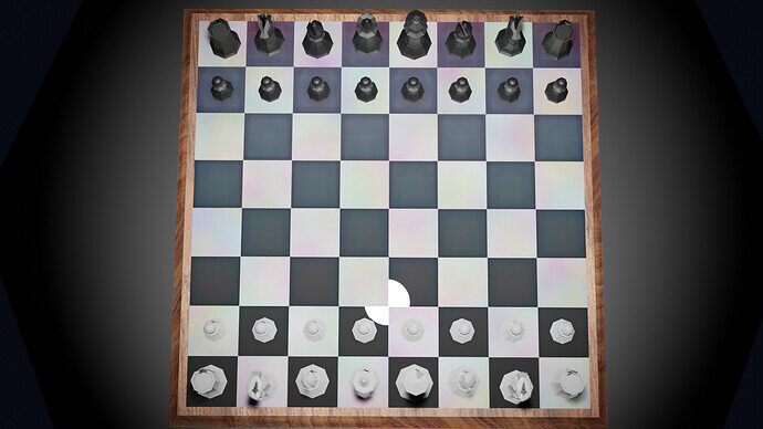 chess scene bird's-eye