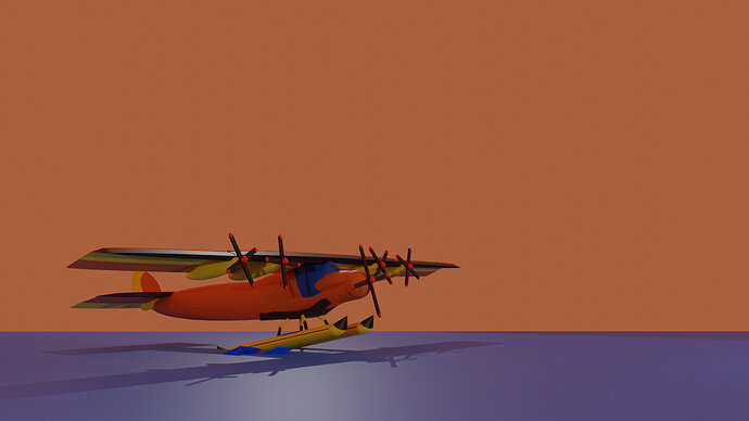 Seaplane Angle 2 - Cycles
