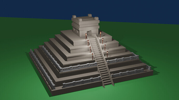 mayan pyramid finished