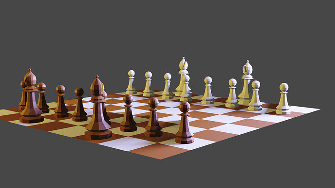 chess scene eevvee - shadows