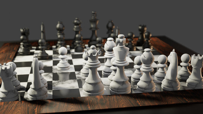 Chess Table06 - Depth of field