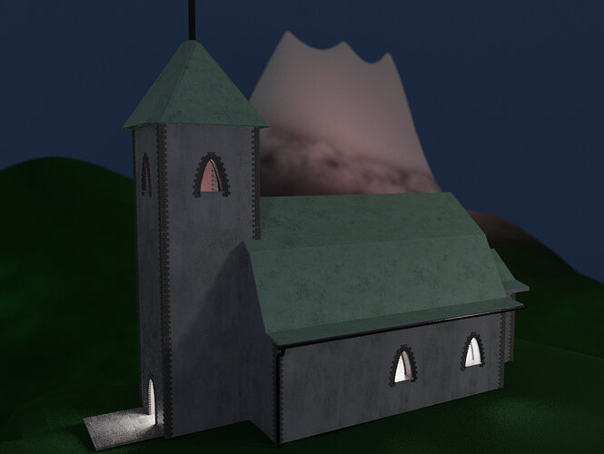 Church with textures
