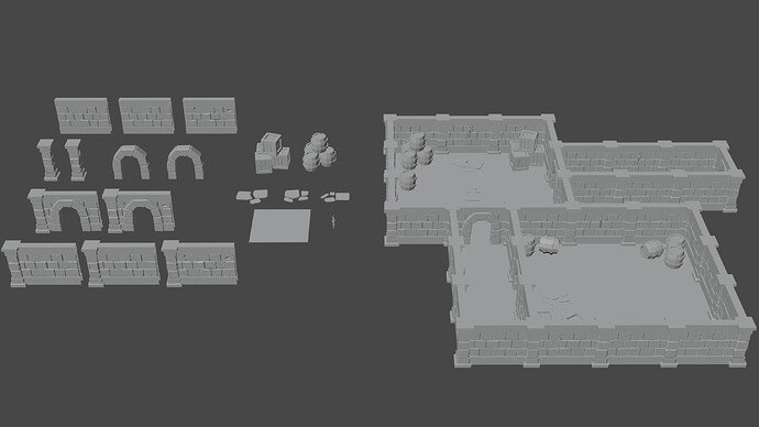 Modual Dungeon- Assets