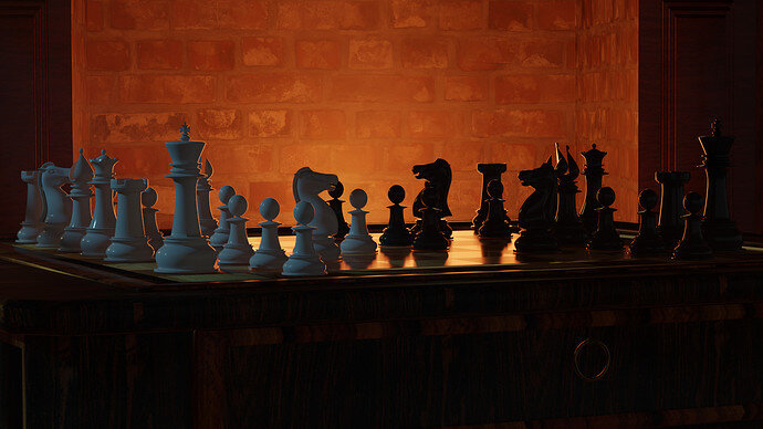 Chess Scene Pieces