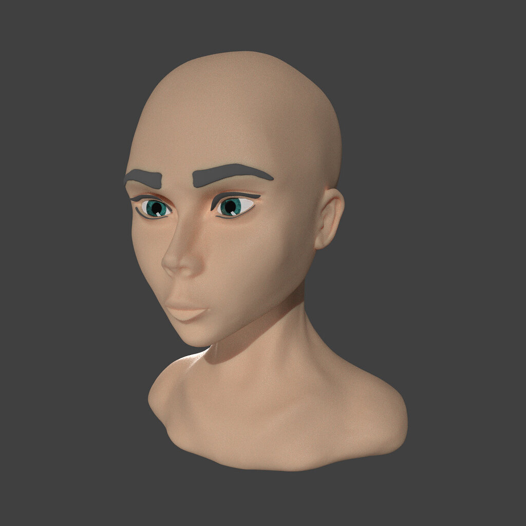 Woman head. Sculpting -> Retopology -> Rigging -> Animation - Talk ...