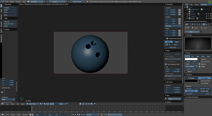 bowling ball(color)