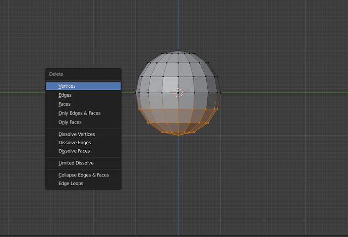 Step 6 - Side View - Shift + S - Vertices