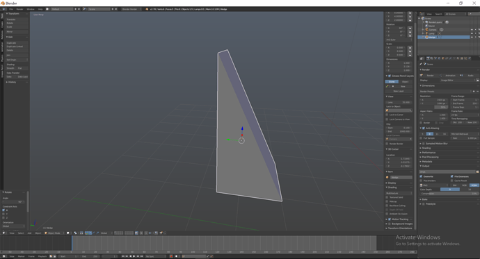Blender Wedge challenge
