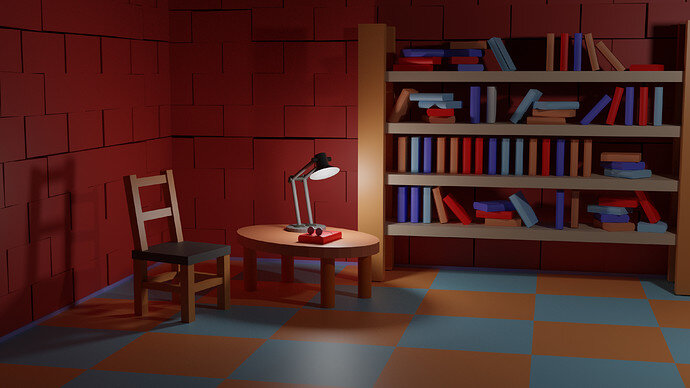 bookshelf scene 2