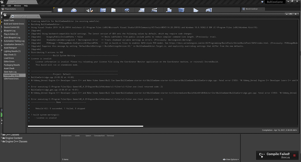 Can you help me with this error !? - Ask - GameDev.tv