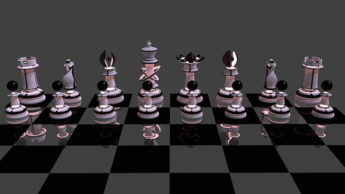 render chess board 8