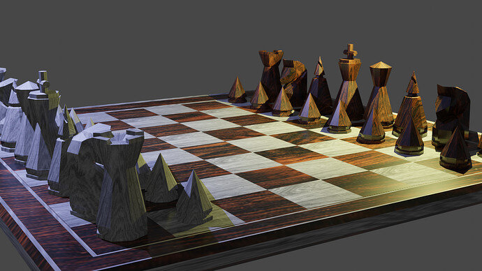 chessboardscenewood