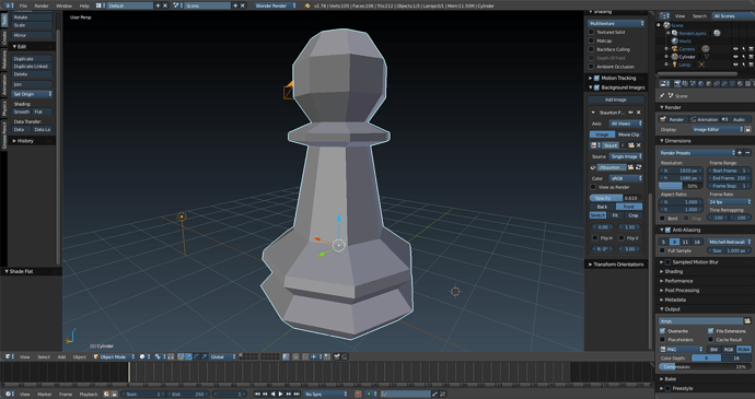 Low Poly Chess Pawn