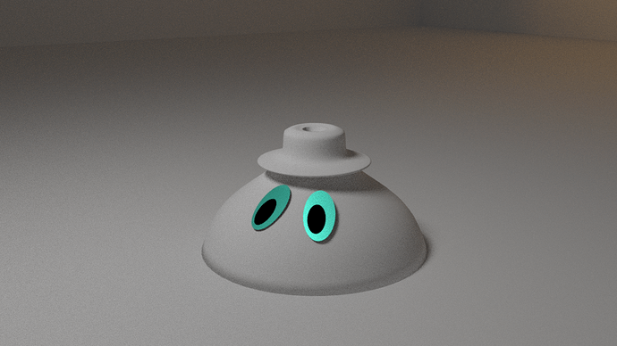 Lamp base eyes