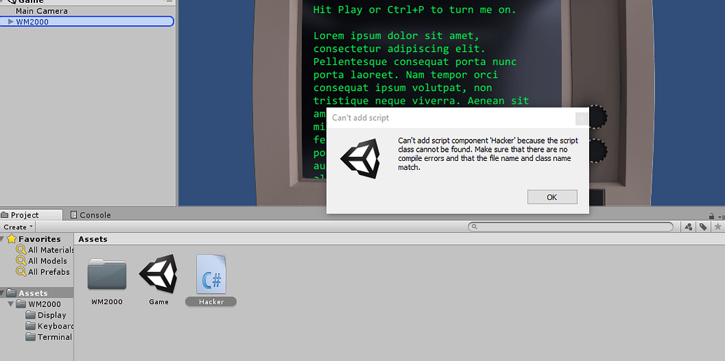 Terminal Hacker - Ask - GameDev.tv
