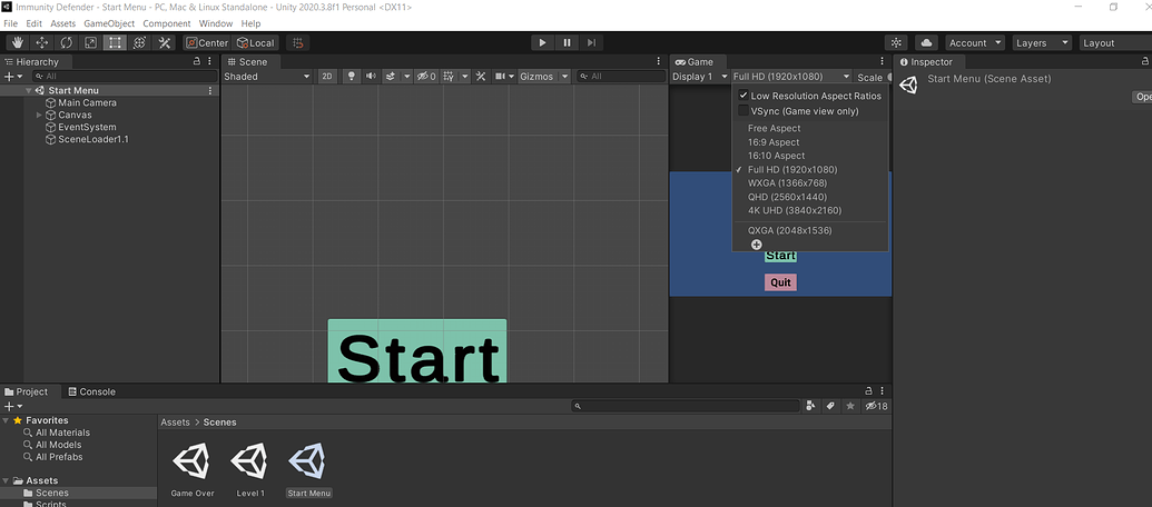 About Aspect Ratio 4:3 in Unity 2020 - Ask - GameDev.tv