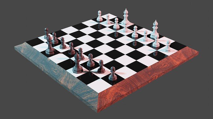 My chess board progress