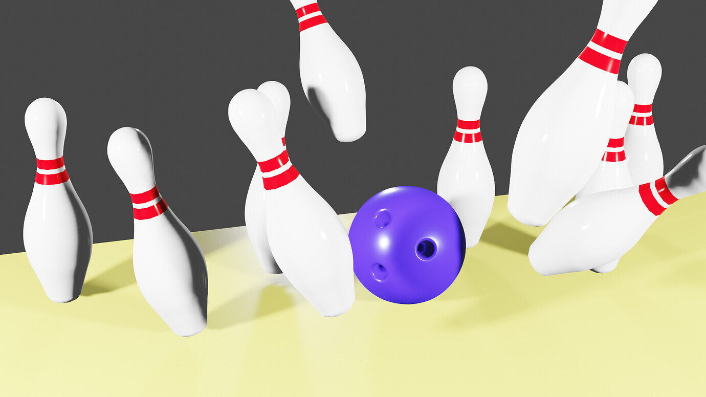 Bowling Ball And Pins Smash Scene Show Gamedev Tv