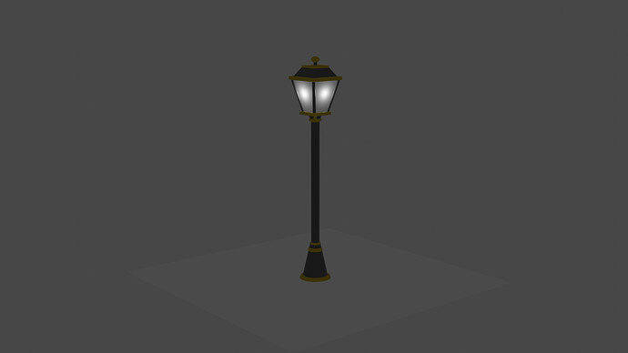 Lamp post light included
