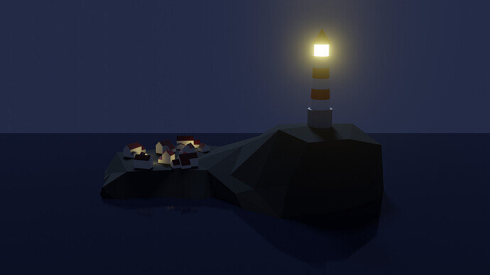 lighthouse final render, eevee