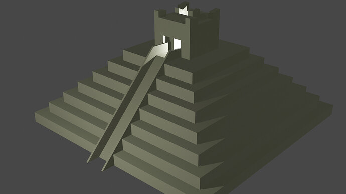 Maya Pyramid railing
