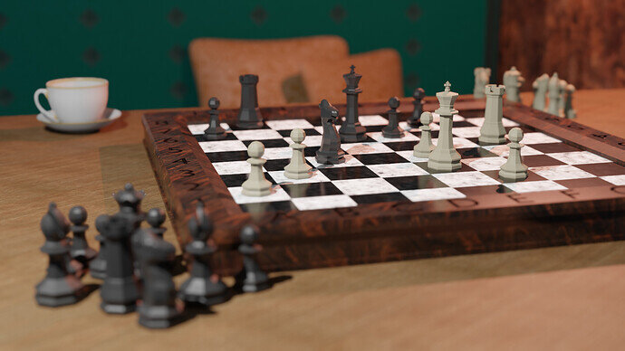 Chess endgame.