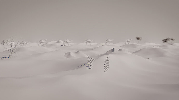 Desert_Final Render_Clay Model