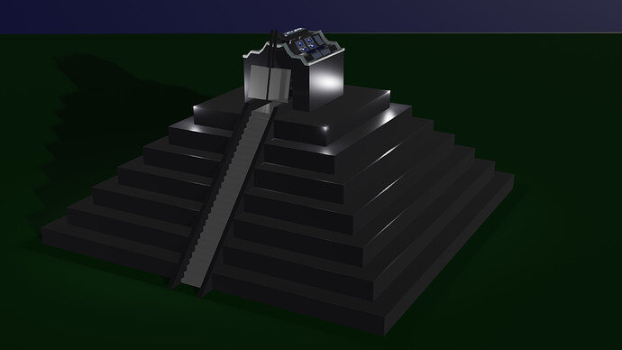 Sci-fi Mayan Temple