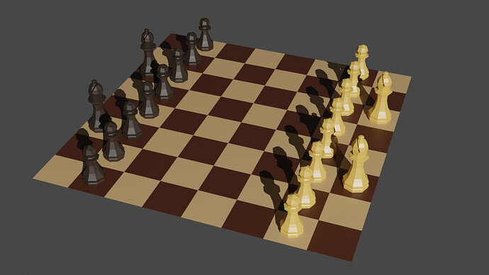 ChessSceneFirstRenderBishopandPawnLinkedEmpty