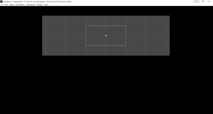 blacl screen in unity