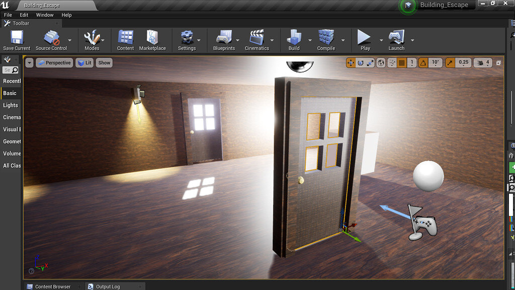 My Building Escape after Using Linear Interpolation lecture Show