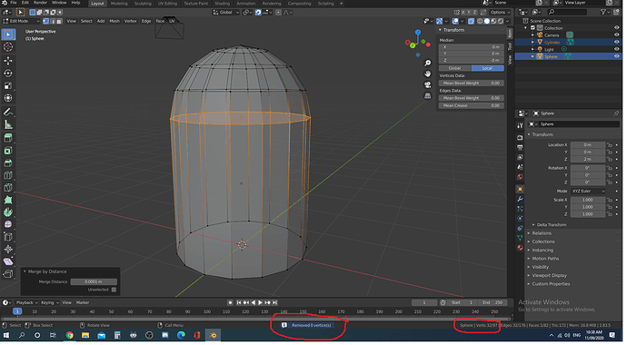 Blender vertices issue